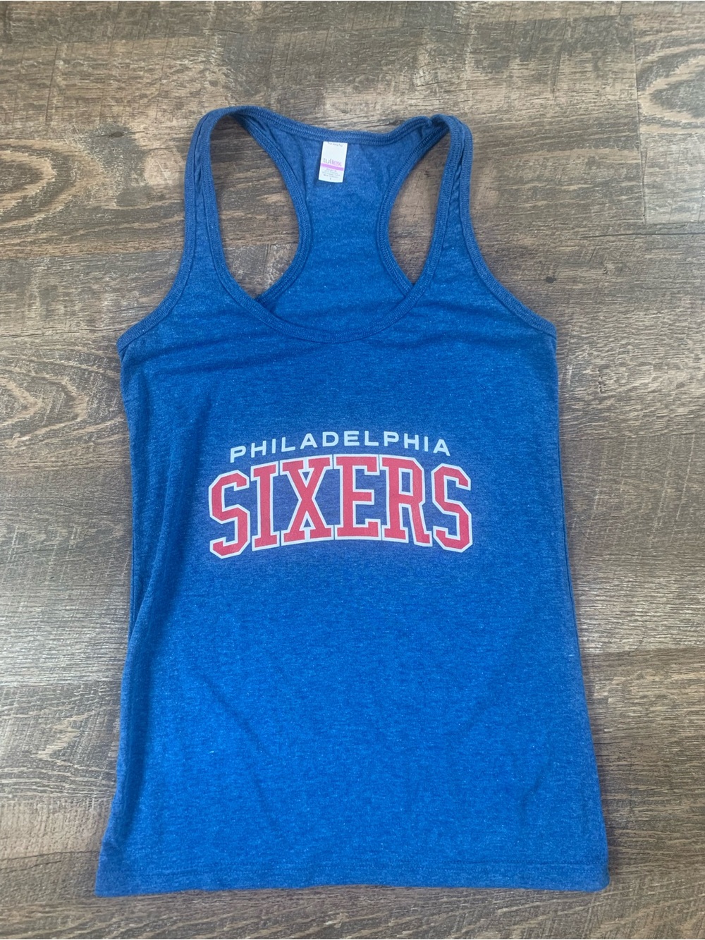 Philadelphia Sixers Blue Racerback Tank Top